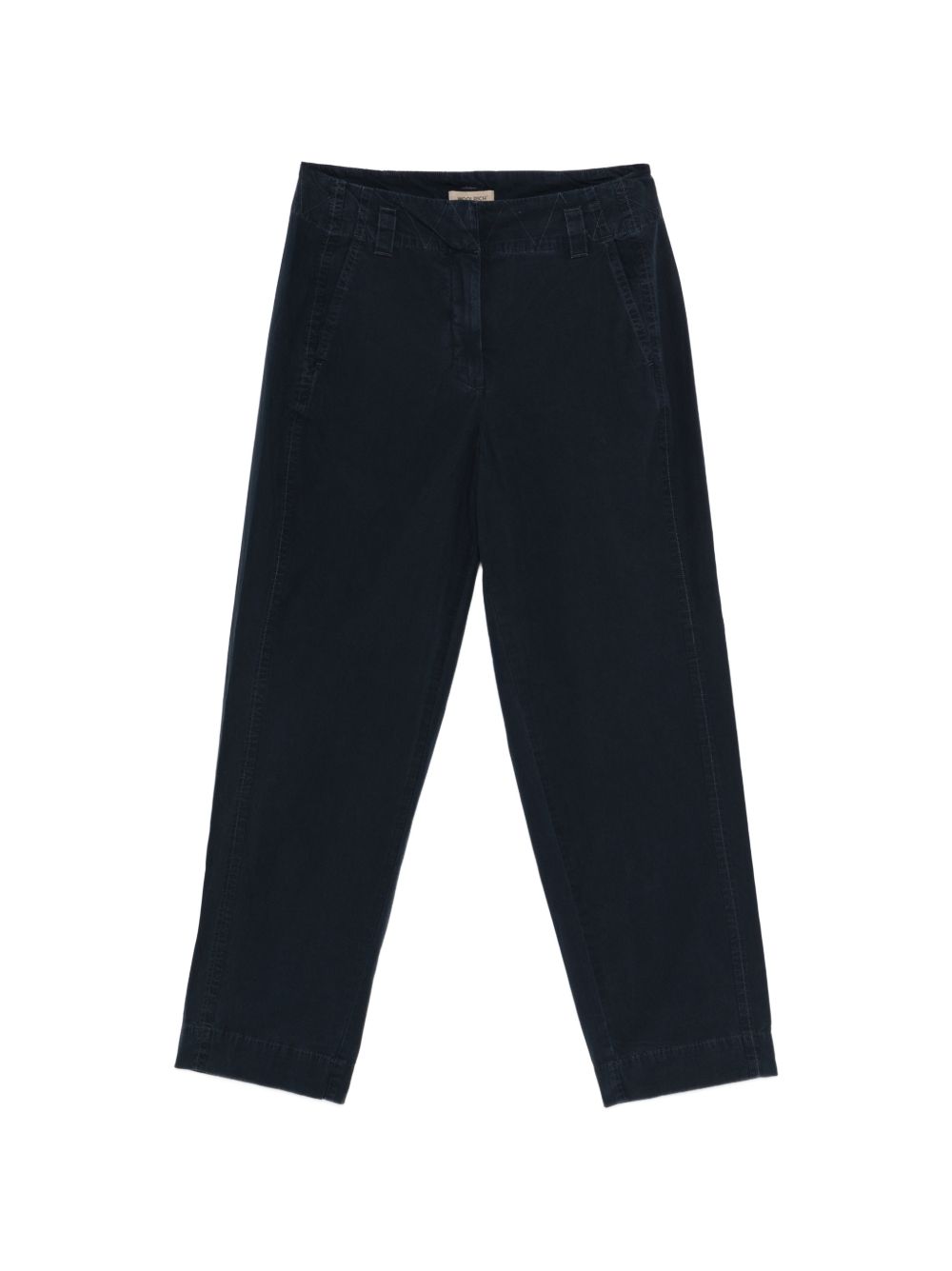 Woolrich Cotton Carrot Trousers — Navy