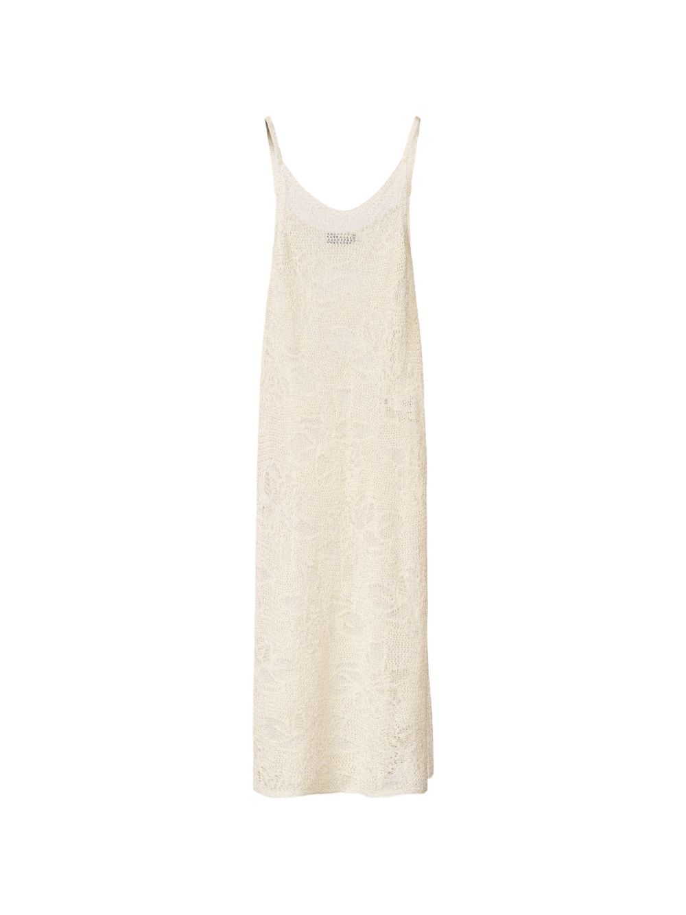Fabiana Filippi Crochet Knit Dress — Beige