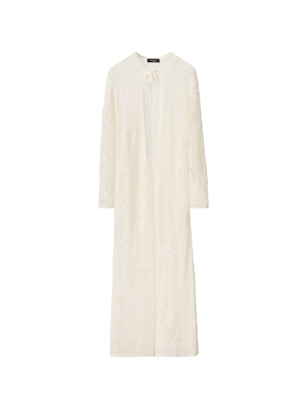 Fabiana Filippi Crochet Knit Cardigan — Cream