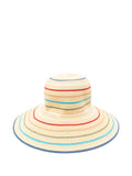 Paul Smith Striped Straw Sun Hat — Beige