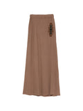 Bazar Deluxe Embroidered Maxi Skirt — Brown