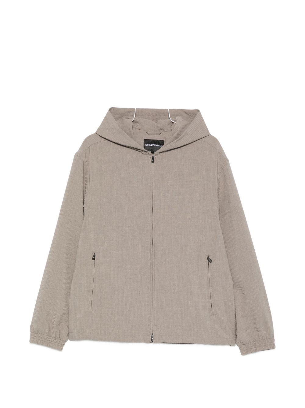 Emporio Armani Hooded Blouson Jacket — Khaki