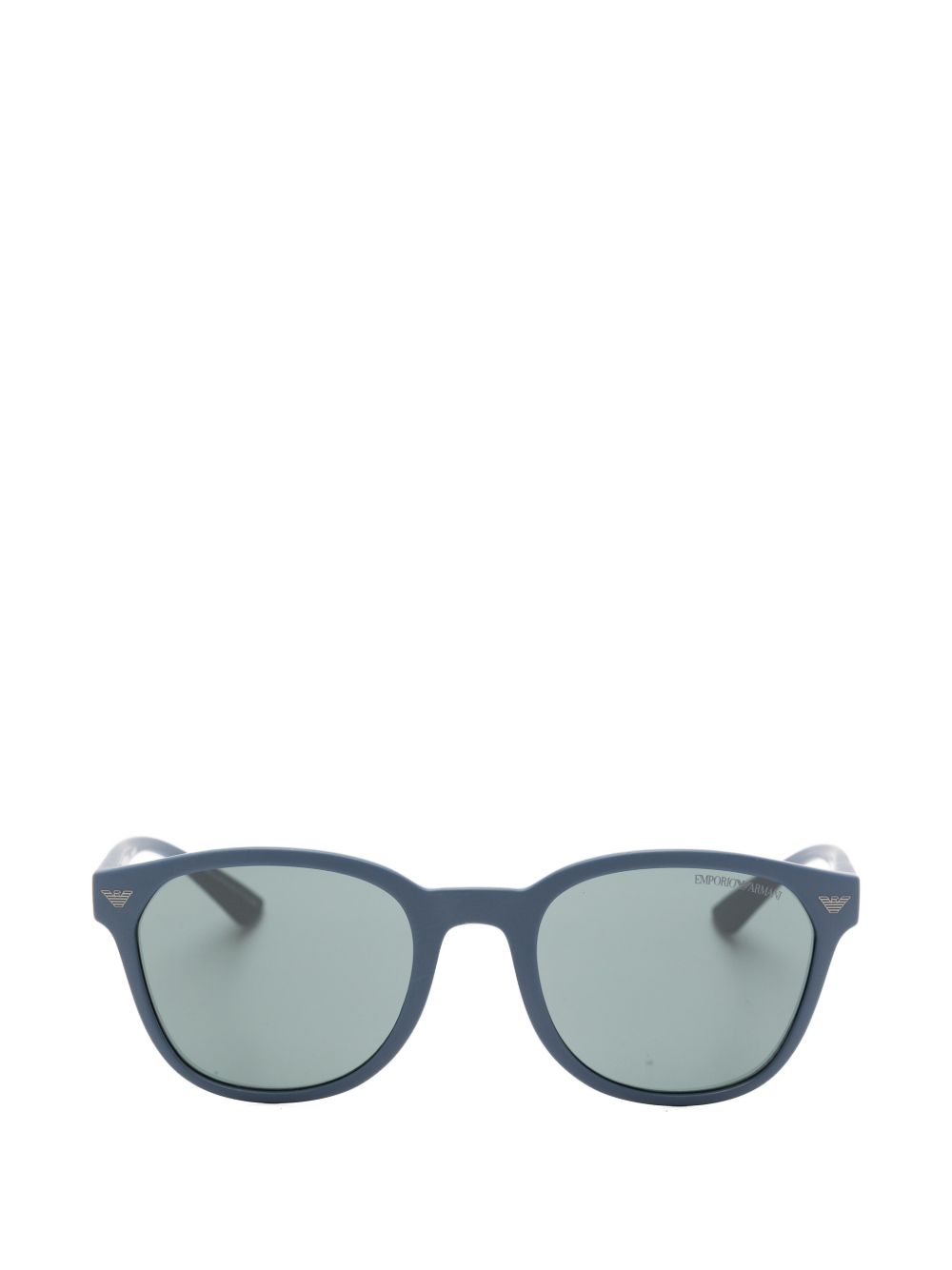 Emporio Armani Oval Frame Sunglasses — Blue