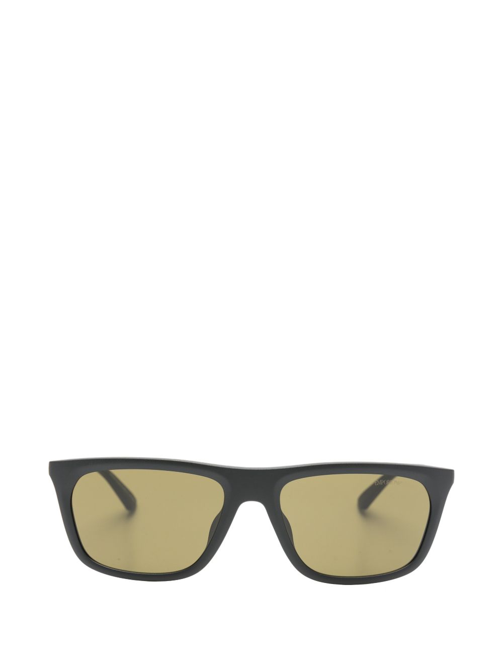 Emporio Armani Rectangle Frame Sunglasses — Black