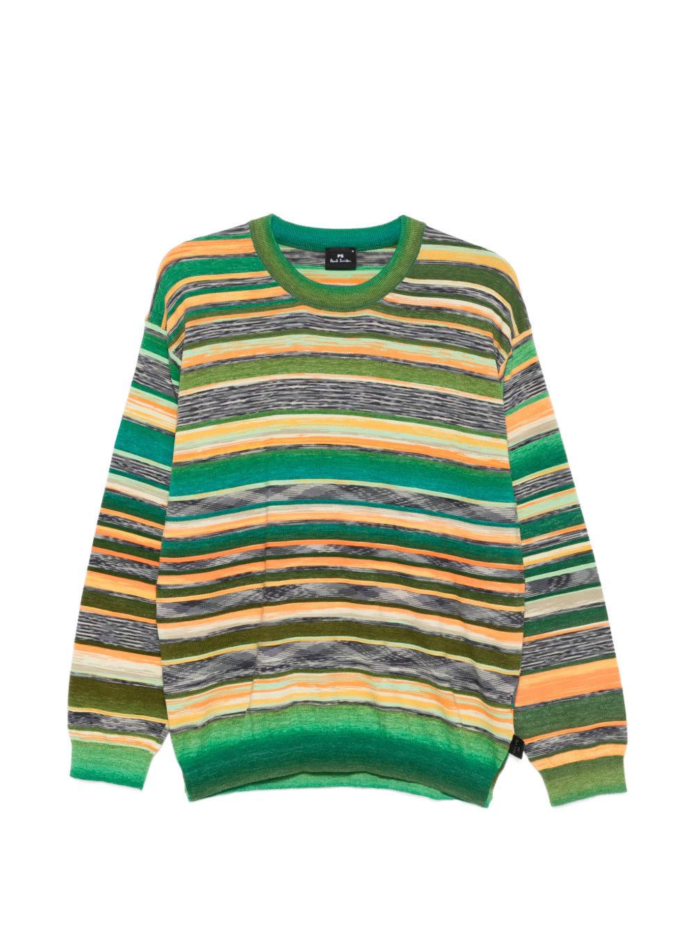 Paul Smith Striped Cotton Sweater — Green