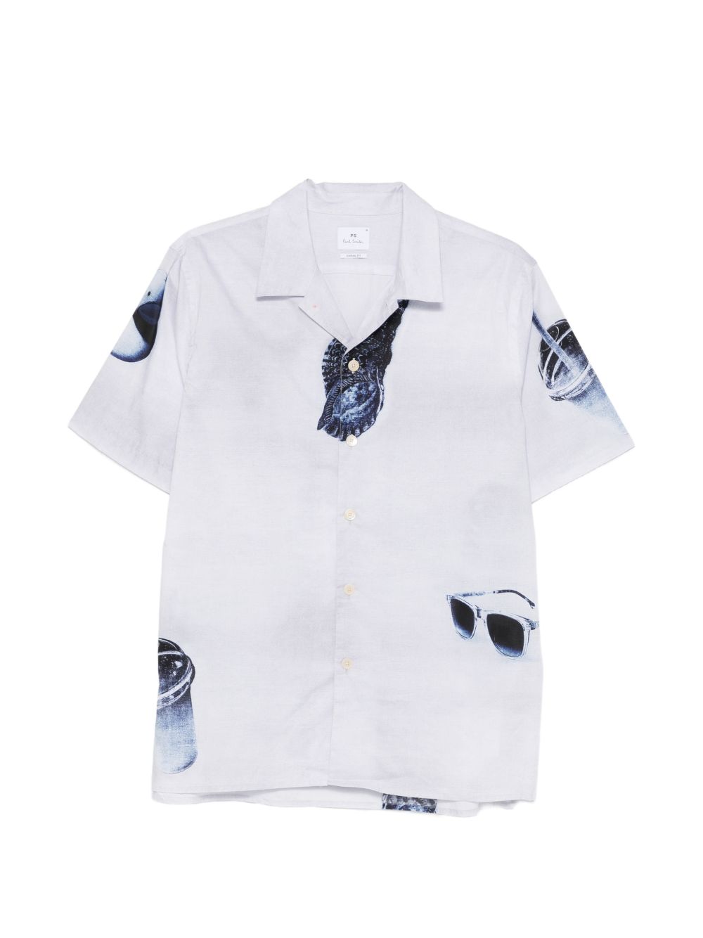 Paul Smith Sunbleached Snaps Shirt — White