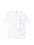 HERNO Rhinestone Logo T-Shirt — White