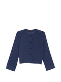 Emporio Armani Crewneck Blouse — Navy
