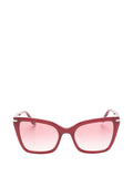 Emporio Armani Square Frame Sunglasses — Bordeaux