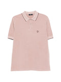 HERNO Logo-Embroidered Cotton Polo Shirt — Blush