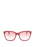 Emporio Armani Tinted Square Frame Sunglasses — Burgundy