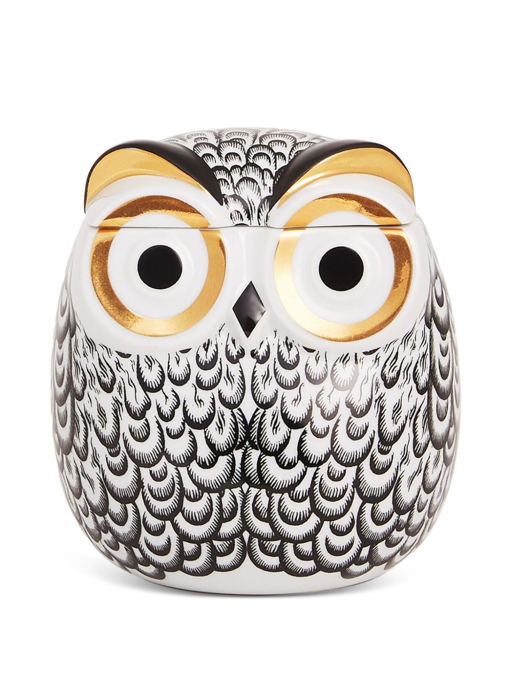Fornasetti Civetta Decorative Jar — White