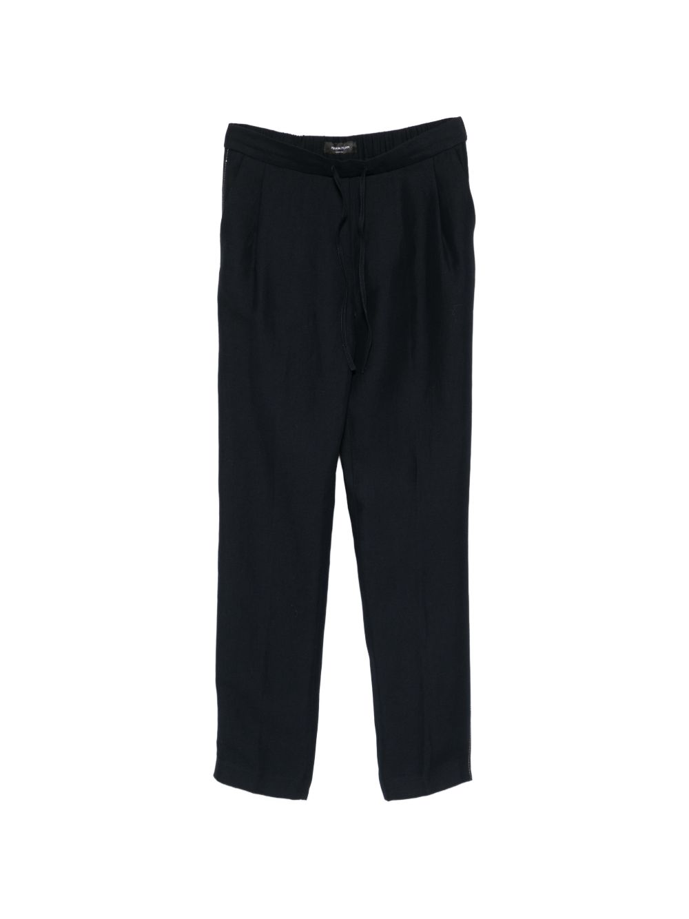 Fabiana Filippi Linen-Blend Trousers — Black