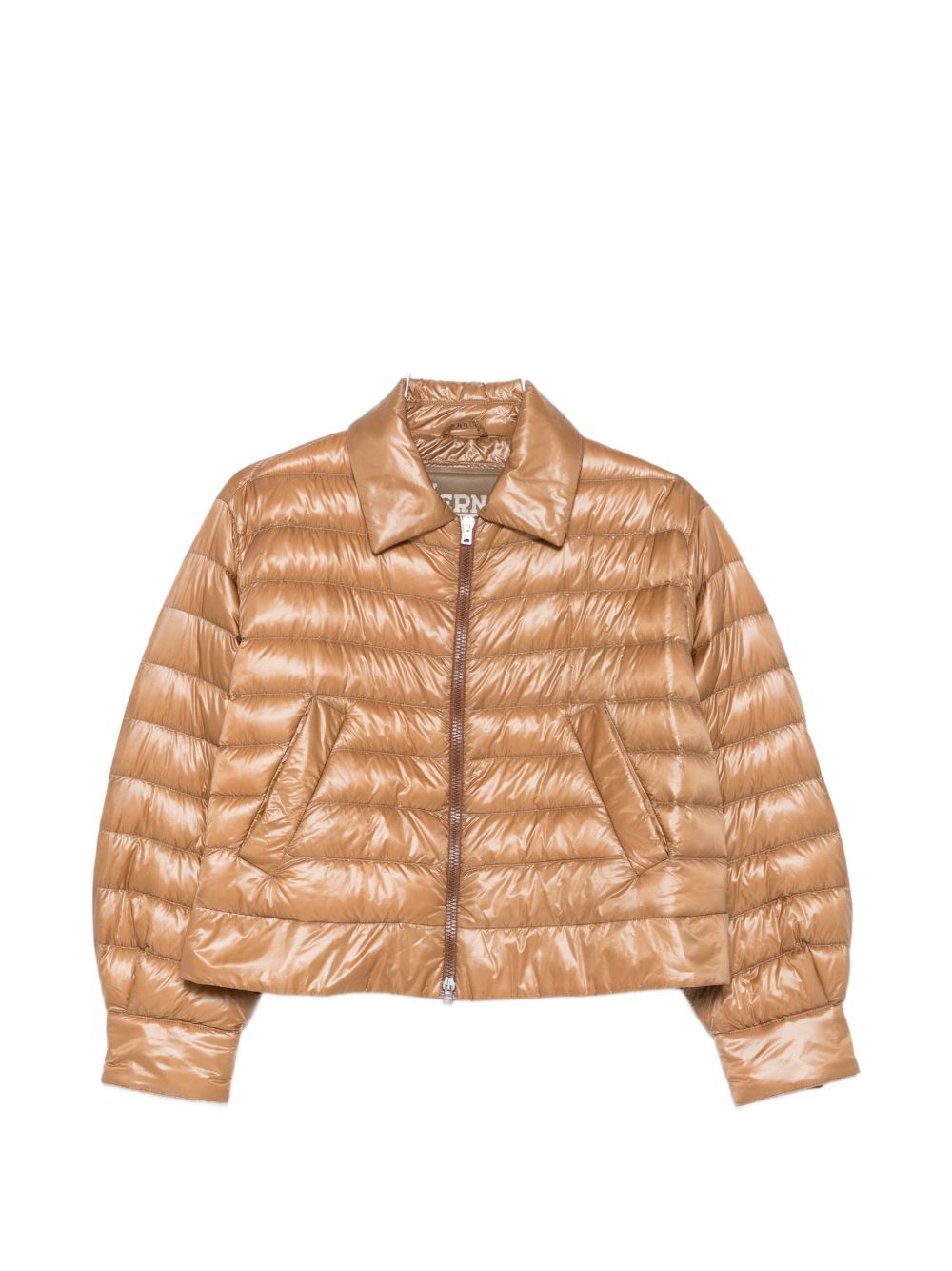 HERNO Quilted Nylon Down Jacket — Camel