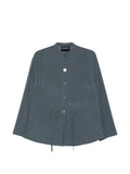 Emporio Armani Pinstriped Jacket — Charcoal Blue