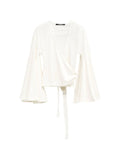 JACQUEMUS La Cache Coeur Ventadou Blouse — White