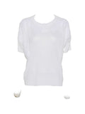 Ermanno Firenze Lace-Detail Cotton T-shirt — White