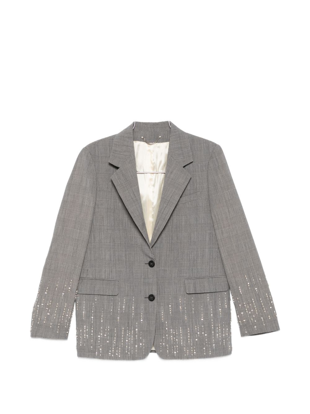 Golden Goose Sequin-Embellished Wool Blazer — Grey