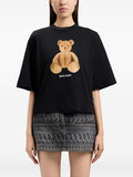 Palm Angels Teddy Bear Graphic T-Shirt — Black
