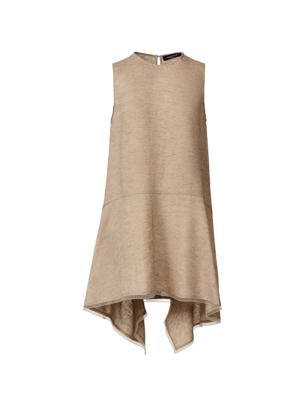 Fabiana Filippi Asymmetric Hem Tank Top — Beige