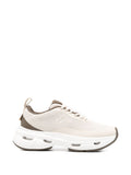 EMPORIO ARMANI EXCLUSIVE Logo-Embellished Chunky Sole Sneaker — Beige