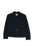 Woolrich Cotton Overshirt — navy