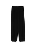 Alysi Silk Balloon Trousers — Black