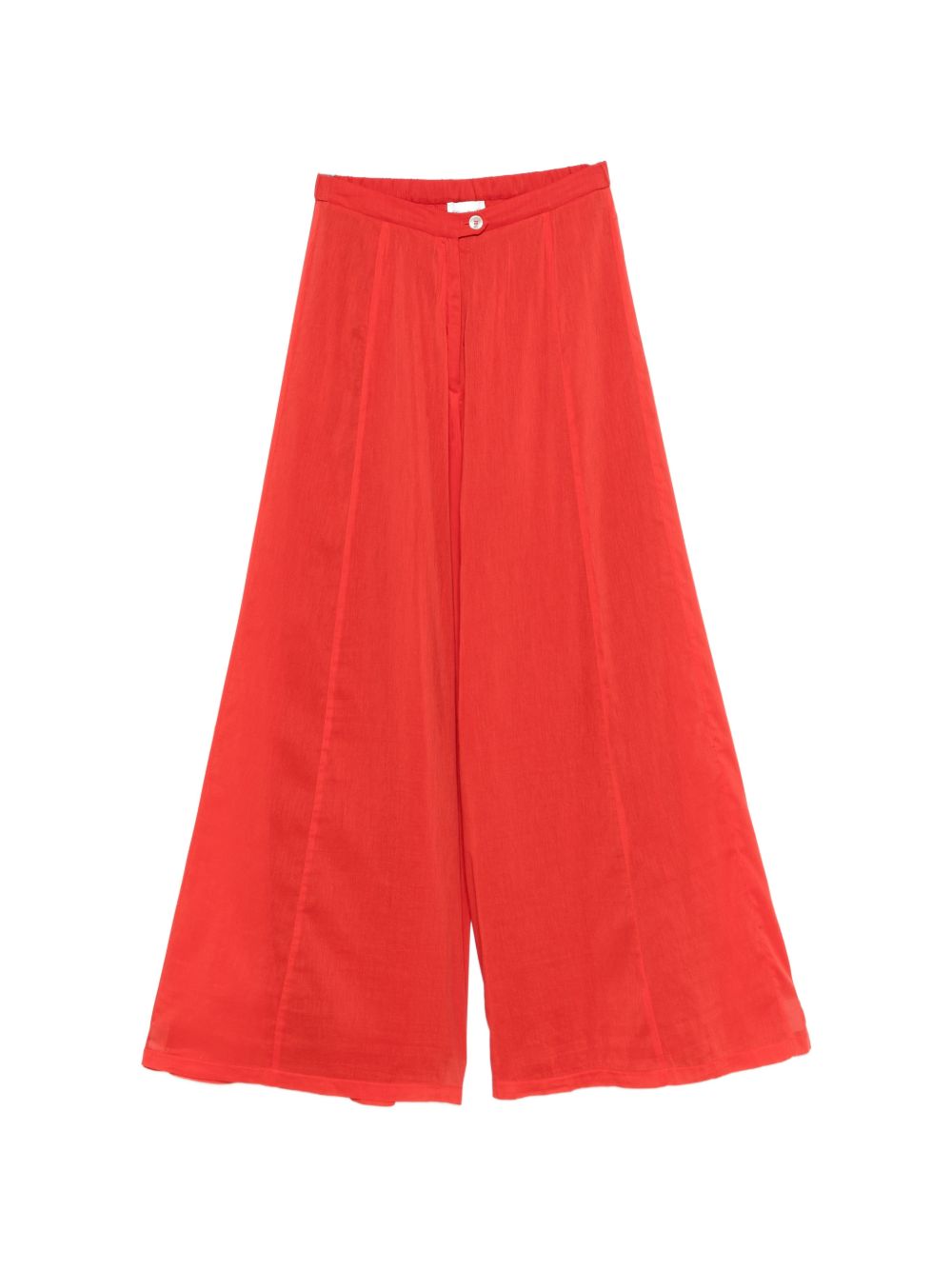 Forte Forte Voile Cotton and Silk Trousers — Red