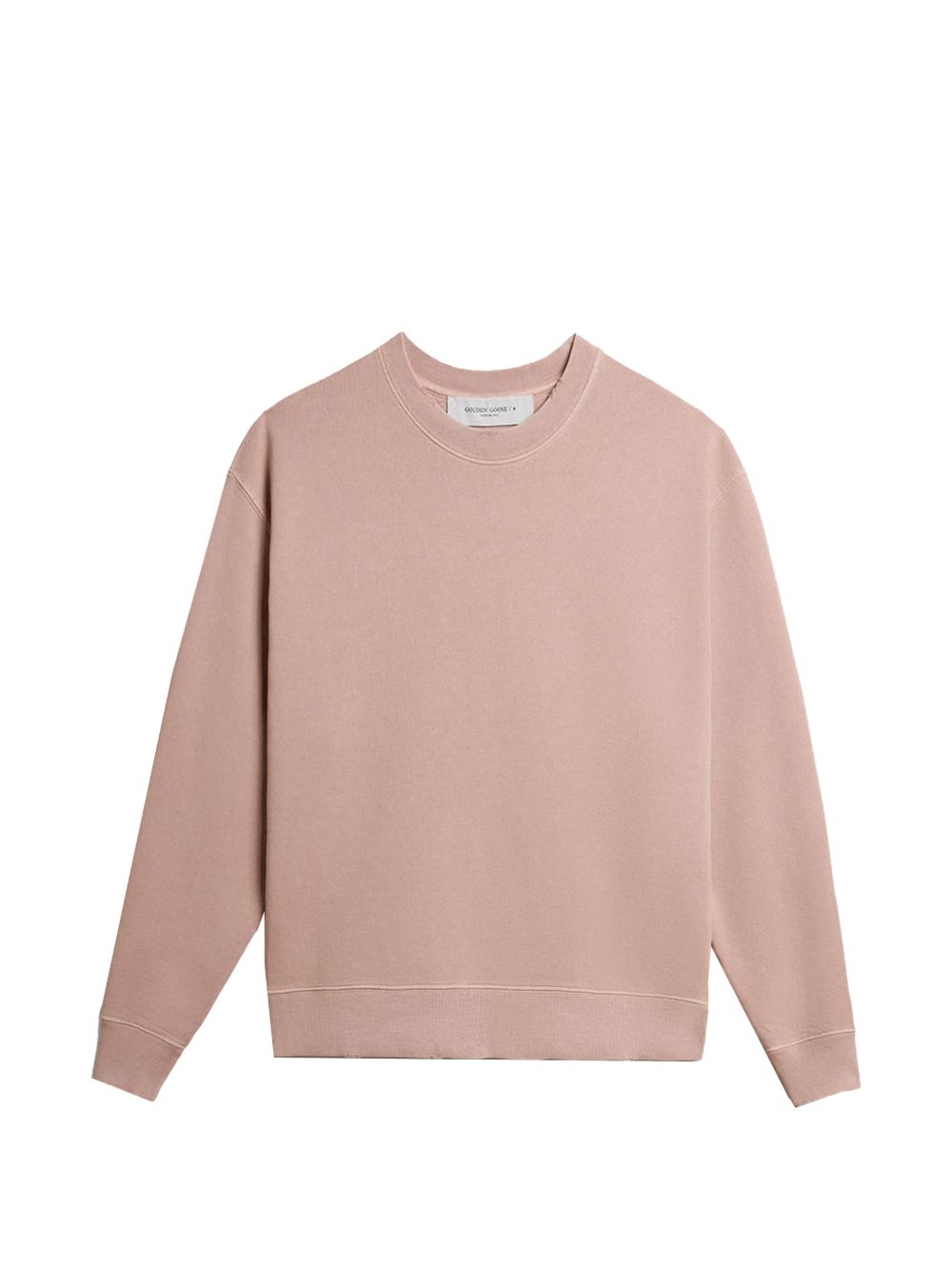 Golden Goose Cotton Crewneck Sweatshirt — Pink