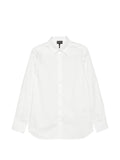 Emporio Armani Logo Cotton Shirt — White