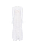 Forte Forte V-Back Lace Dress — White