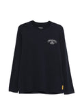 Emporio Armani Logo-Print Cotton T-shirt — Navy