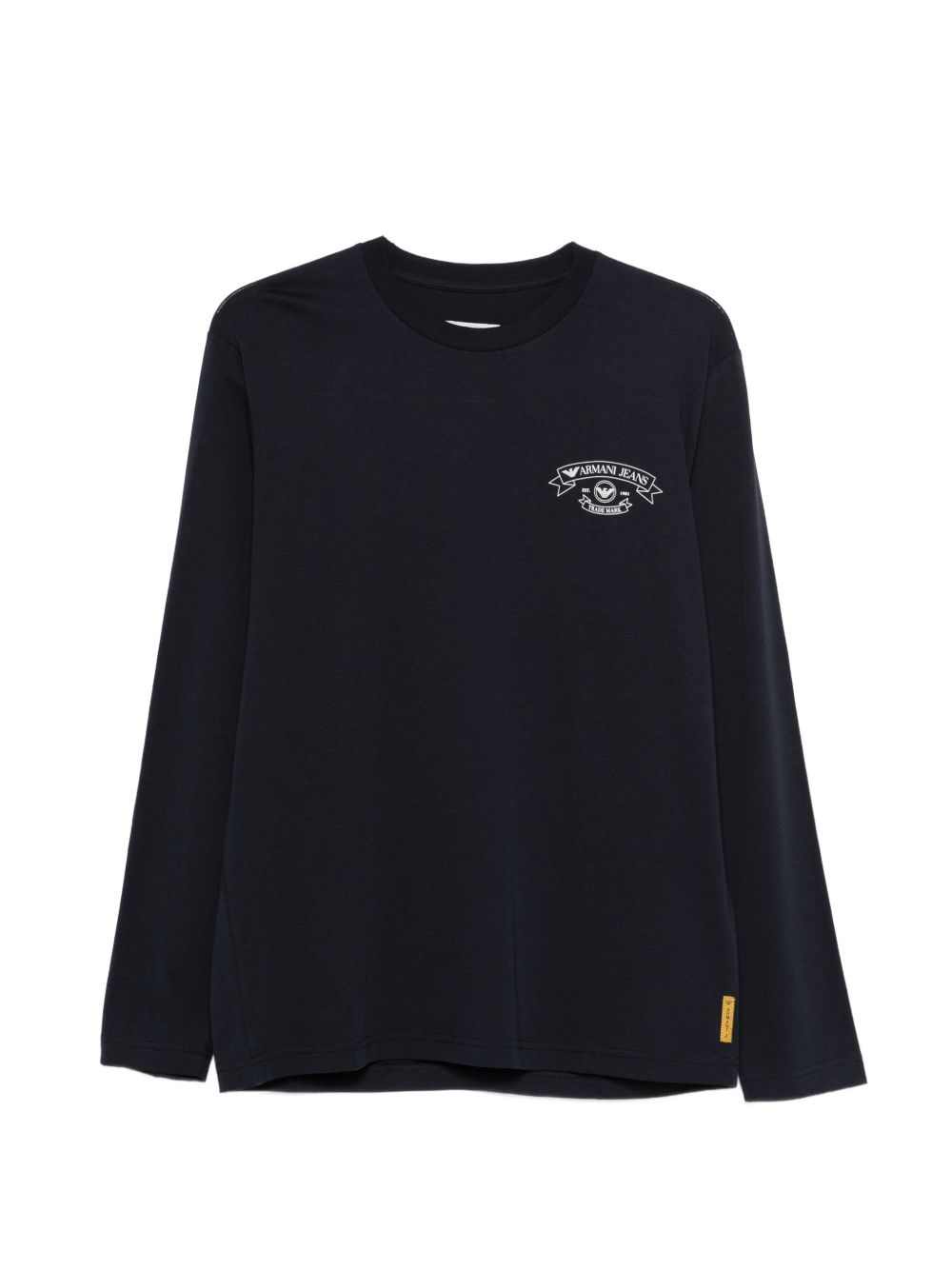 Emporio Armani Logo-Print Cotton T-shirt — Navy