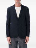 Emporio Armani Seersucker Blazer — navy