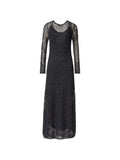Fabiana Filippi Lace Maxi Dress — Black