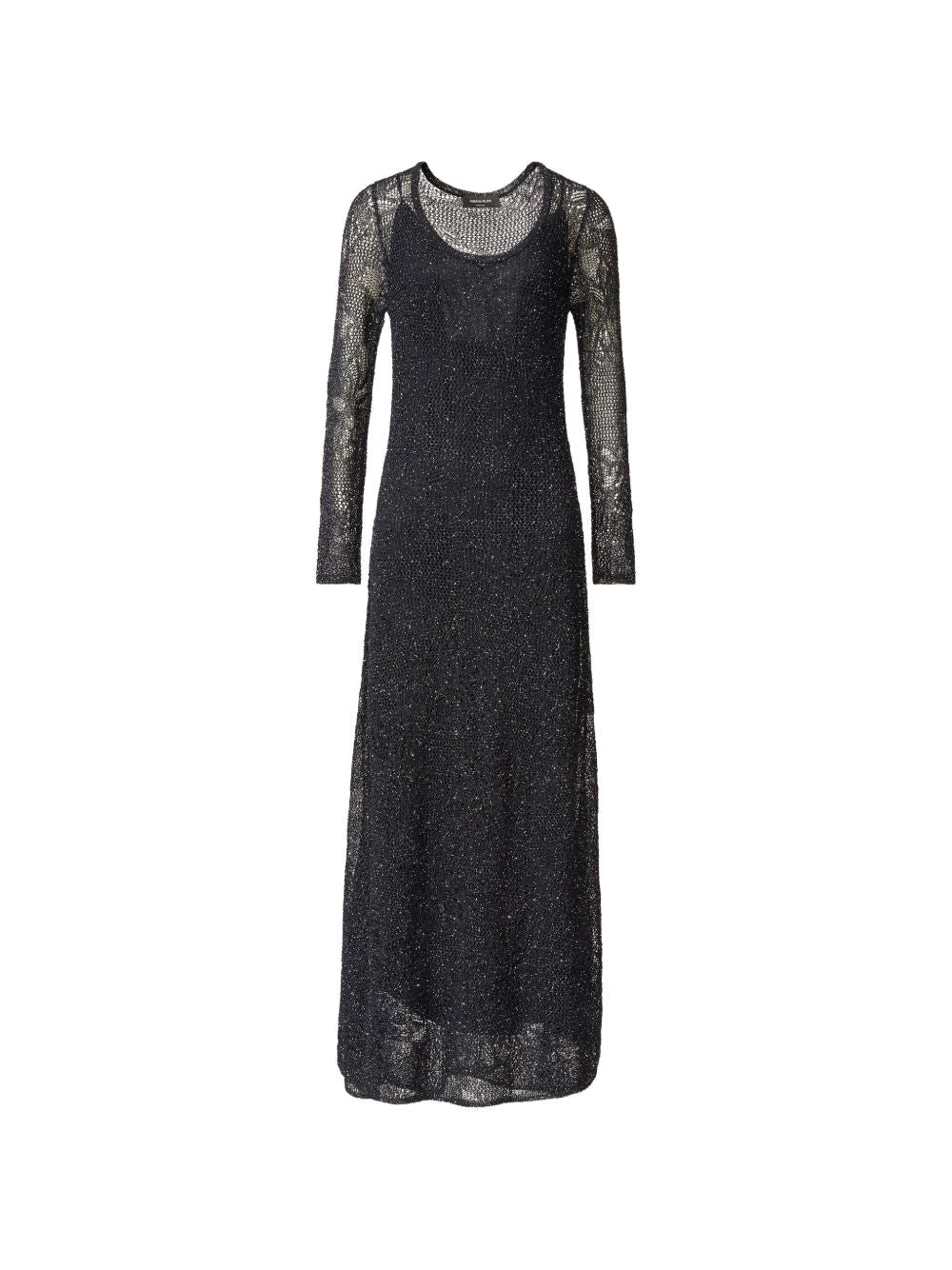 Fabiana Filippi Lace Maxi Dress — Black