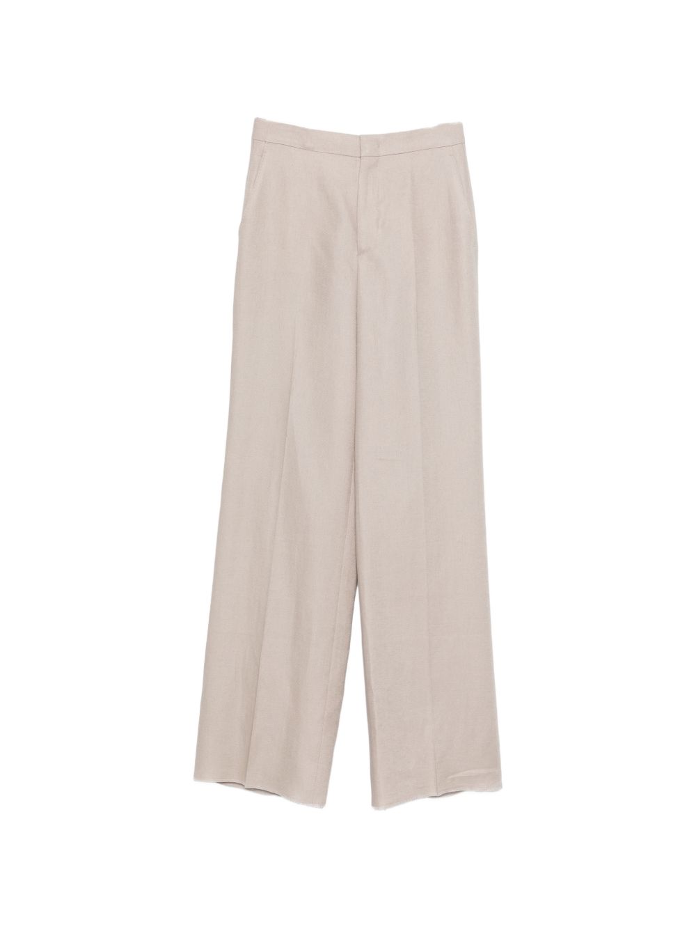 Tagliatore Linen Trousers — Beige