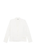 MRZ Virgin Wool Knitted Blazer — Cream