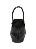 Uma Wang Leather Drawstring Top Handle Bag — Black
