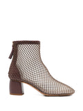 Forte Forte Strass Mesh Ankle Boot — Brown
