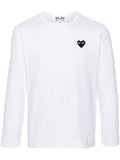 Comme Des Garcons Logo-Embroidered Cotton T-Shirt — White