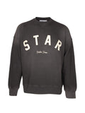 Golden Goose Logo Appliqué Cotton Sweatshirt — Dark Grey
