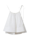 Stella McCartney Sculptural Ruffled Tank Top — White