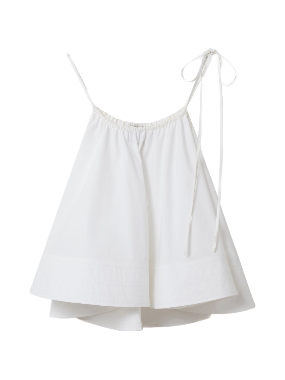 Stella McCartney Sculptural Ruffled Tank Top — White