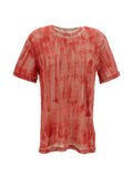 Comme Des Garcons Linen T-shirt — Red