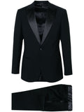 Giorgio Armani Virgin Wool Silk Tuxedo — Black