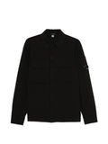 C.P. Company Organic Cotton Overshirt — Black
