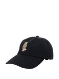 Maison Kitsuné Embroidered Fox Baseball Cap — Black