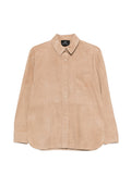 Paul Smith Leather Shirt — Beige