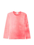 Comme Des Garcons Tie-Dye Cotton Long-Sleeve T-Shirt — Pink